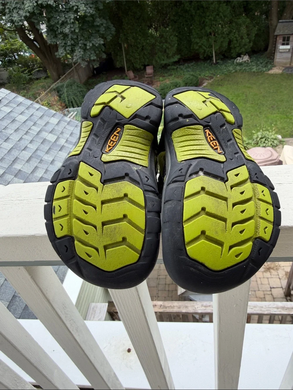 KEEN Kids Black and Yellow Sport Sandals